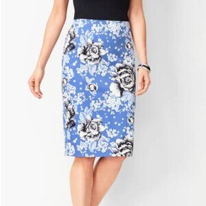 Talbots Blue Floral Skirt